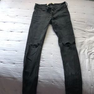 black super skinny jeans